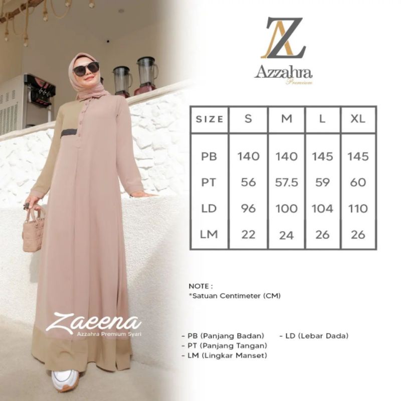 Zaeena Dress by Azzahra premium syari