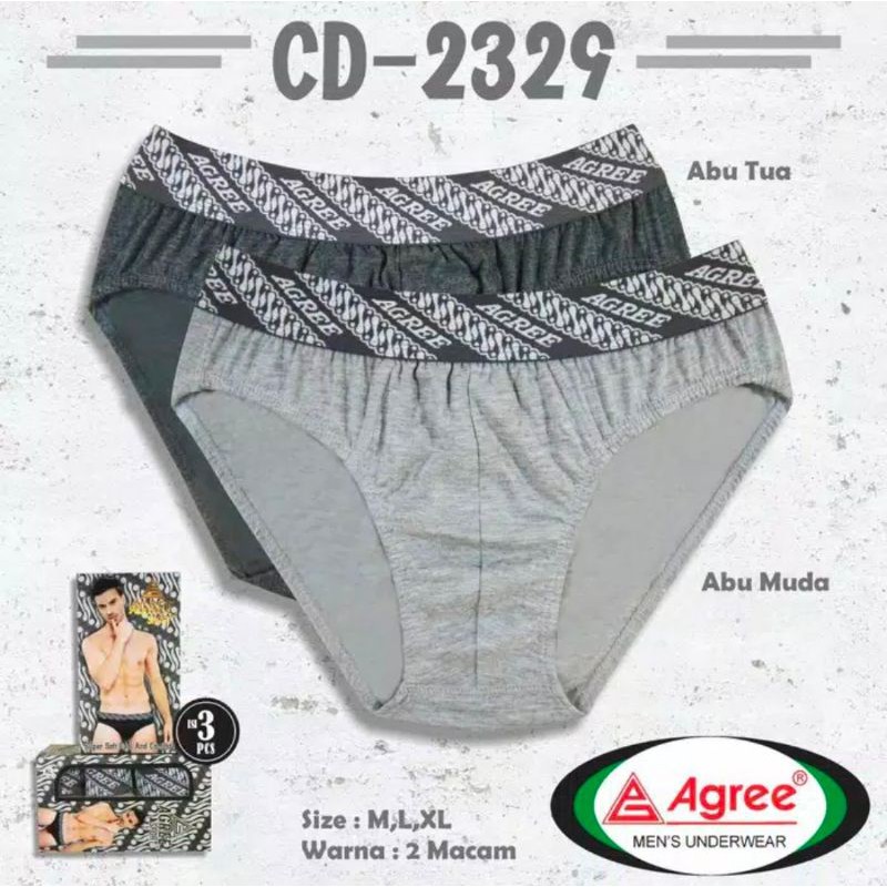 agree Celana Dalam pria (3pcs)/CD laki Batik edisi kusus