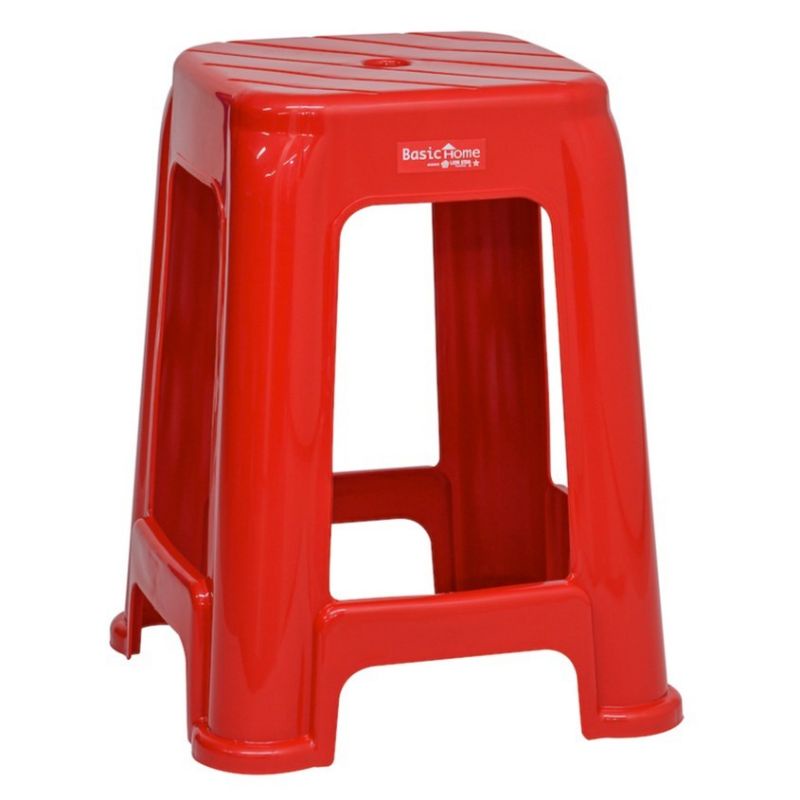 Basic Home Lion Star BHG-1 Amana High Stool Red Kursi Makan Merah