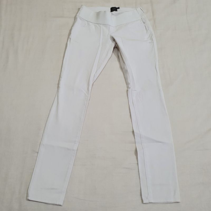 Asos white maternity jeans underbelly size M - celana hamil Preloved
