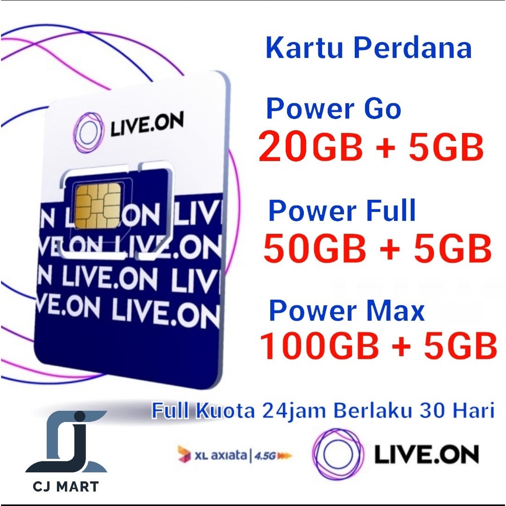 Kartu Perdana Live On XL / Kartu Perdana Live On XL