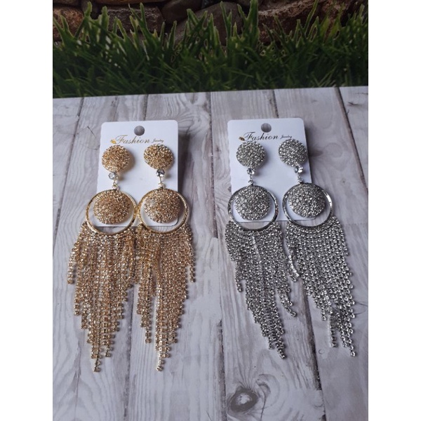 anting hijab jurai juntai rumbai aksesoris pengantin/anting pengantin wedding-1