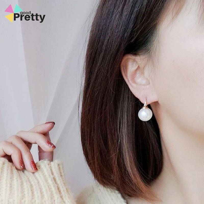 Anting Mutiara Besar Gaya Retro Korea Aksesoris Fashion - PD