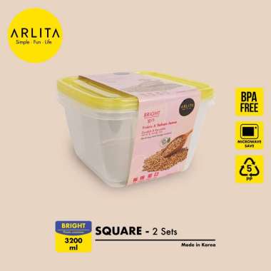 Arlita Bright Series Plastic Container Wadah Penyimpanan Plastik