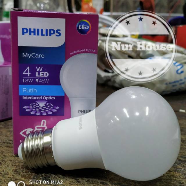 lampu philips led philips 4 watt