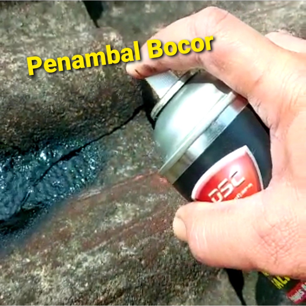 WATERPROOF SPRAY ANTI BOCOR ATAP SEMPROT / RUBBER SEALANT SPRAY 500ML / HITAM / PUTIH