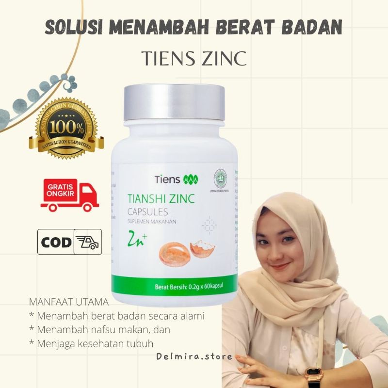 ZINC - OBAT PENGGEMUK BADAN DEWASA VITAMIN KAPSUL PENGGEMUK BADAN DEWASA PENAMBAH BERAT BADAN VITAMI
