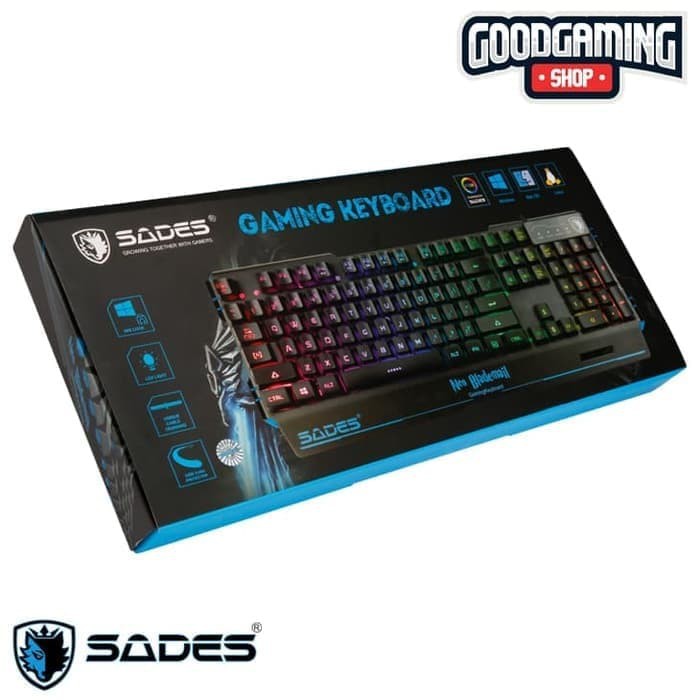 KEYBOARD GAMING SADES NEO BLADEMAIL (BLACK METAL ADVANCE RUBBER RGB)