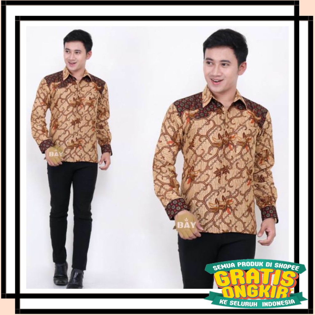 BATIK SEMARANG MURAH - TERBARU TERKINI / Kemeja batik pria seno sakti