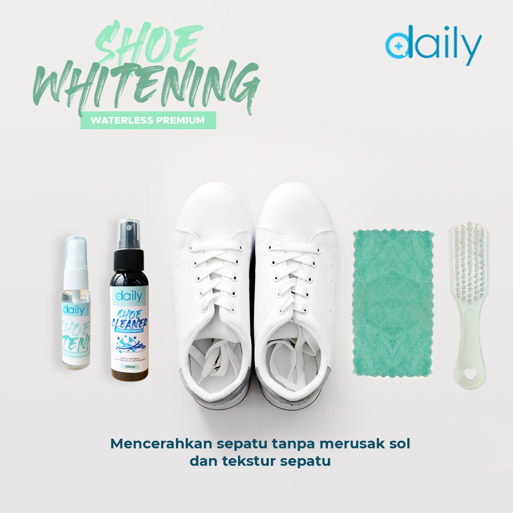 Pembersih + Pemutih Sepatu Daily Shoe Cleaner Waterless Sabun Cuci Perawatan Sepatu