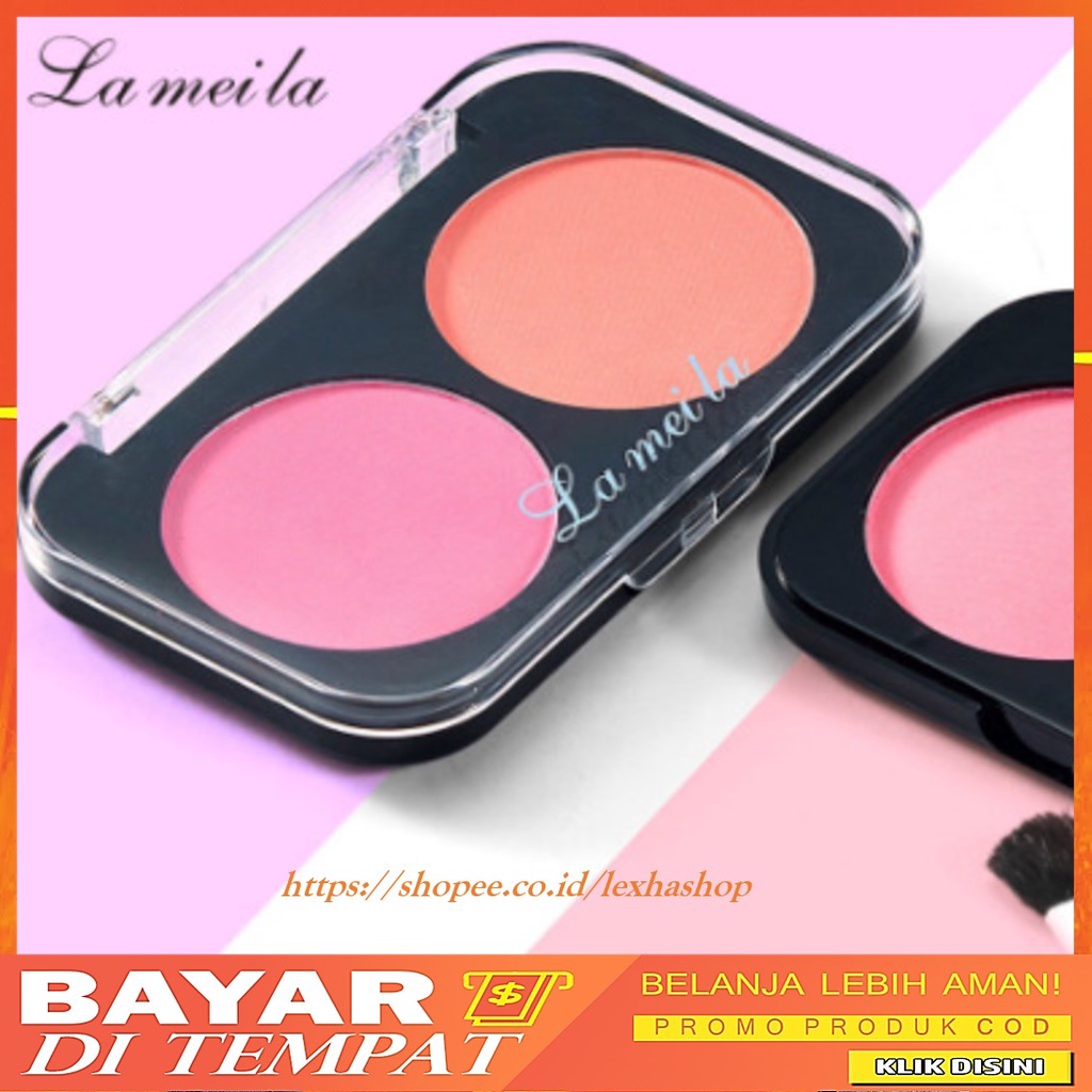 LAMEILA Palet Blush On 6 Warna pilihan Mineral Pigment Blusher Powder DJ 5006