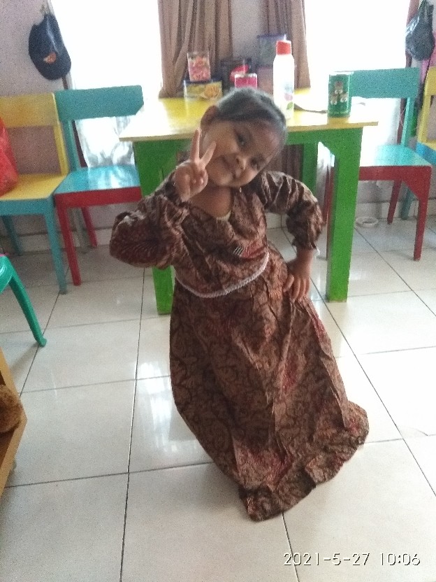 Baju Anak Gamis Batik Anak/usia 6-8 Th Baju Muslim Batik Anak Grosir Ecer Gamis Anak