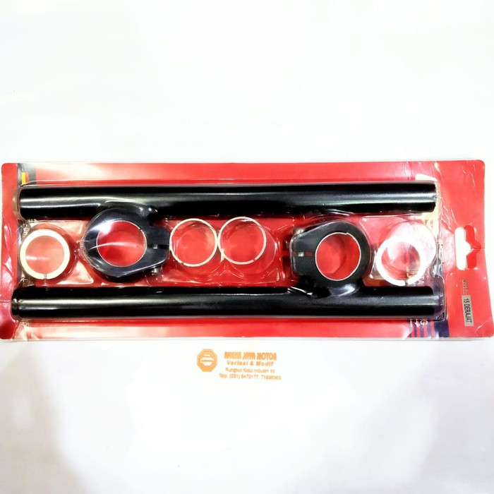 SETANG STANG STIR JEPIT ALMINI MODEL DRAG 15 HITAM MEREK CZR TERJAMIN PALING TOP
