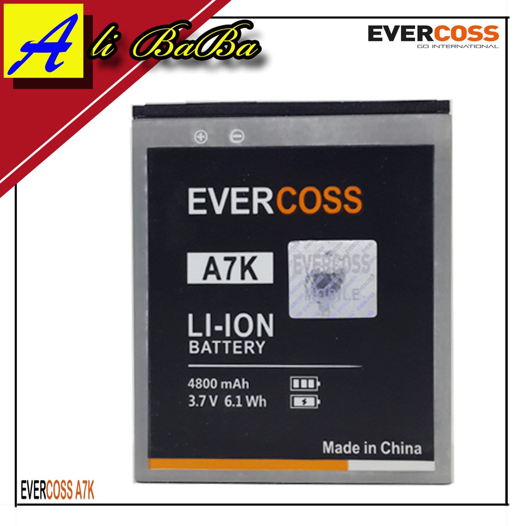Baterai Handphone Evercoss A7K Double Power Evercoss Battery HP Evercoss A7K Batu Batre Cross A7K