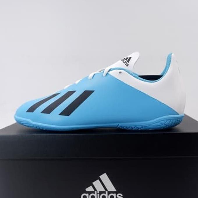 Sale Sepatu Futsal Anak Adidas X 19.4 In Jr Cyan Black F35352 Original Bnib