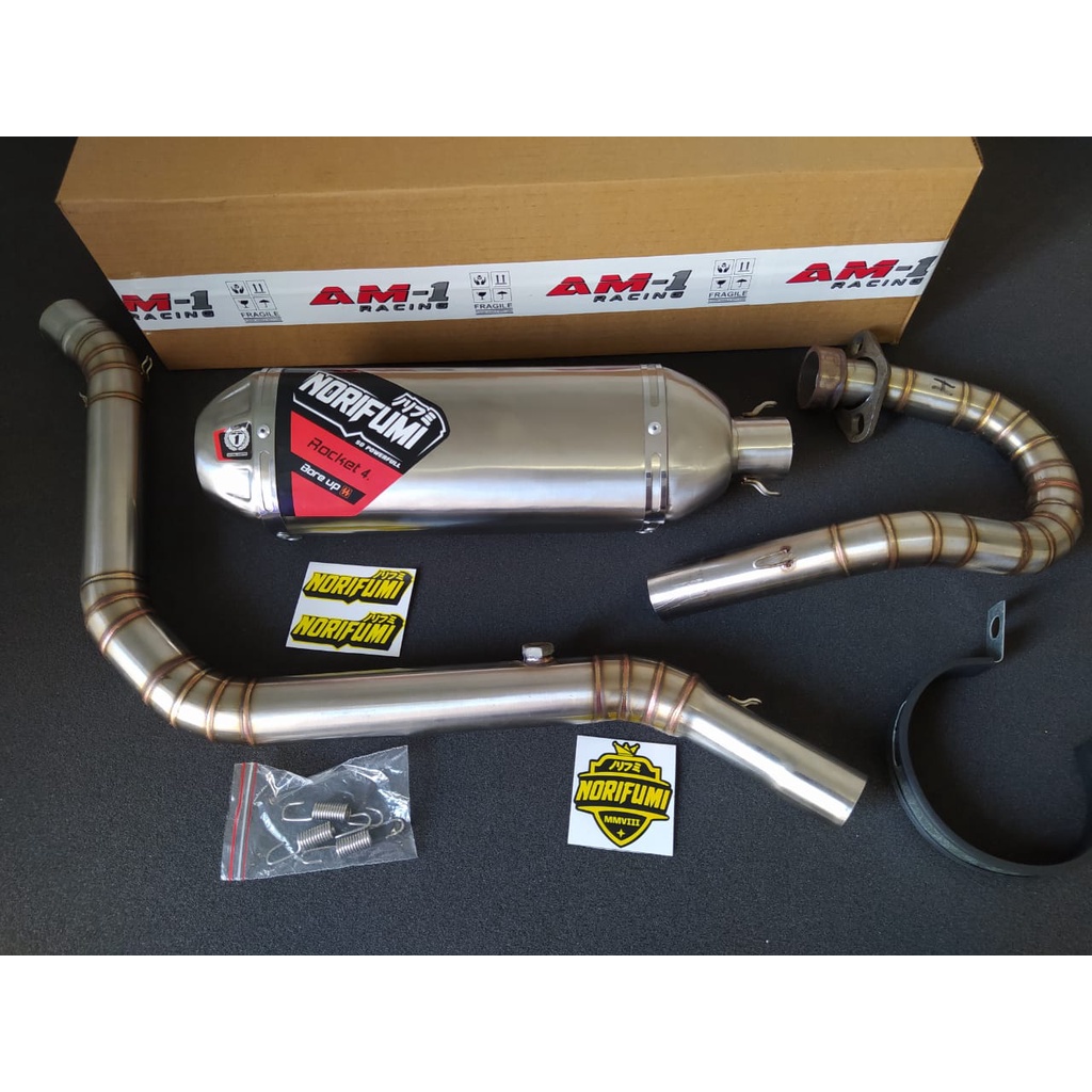 Kenalpot Knalpot Racing Norifumi Rocket Roket 4 Boreup Bore Up Crf 250 Rally Klx 250 230