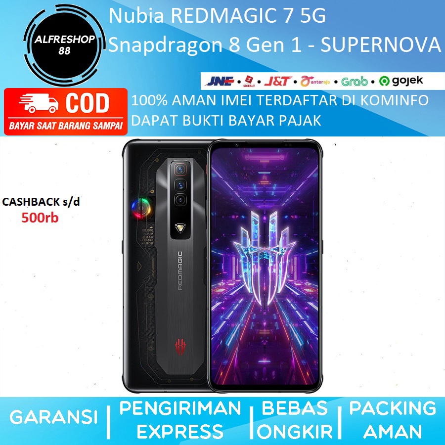 Nubia RED MAGIC 7 5G 18GB 256GB Snapdragon 8 Gen 1 - SUPERNOVA
