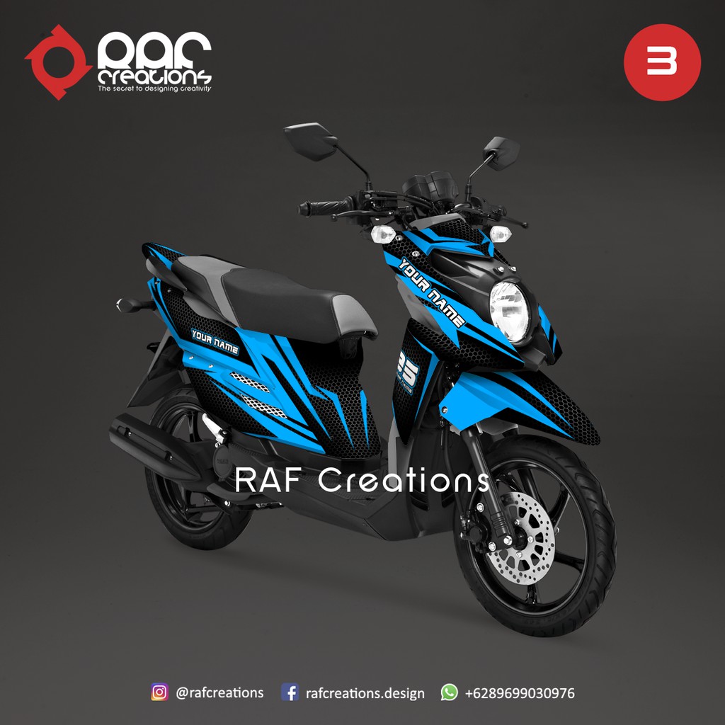 Decal/Sticker Yamaha XRide 115 | Y-XR115-U