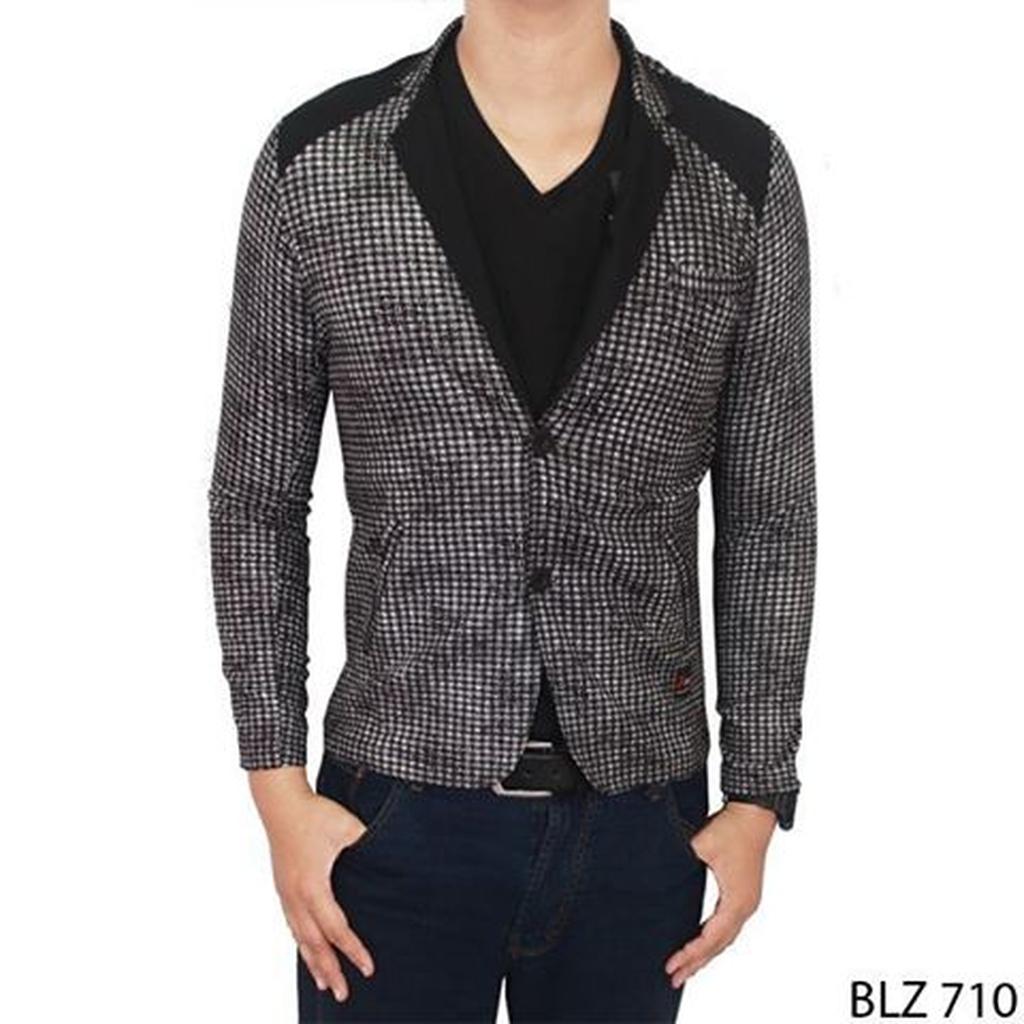 Men Semi Formal Blazer Stretch Grey – BLZ 710