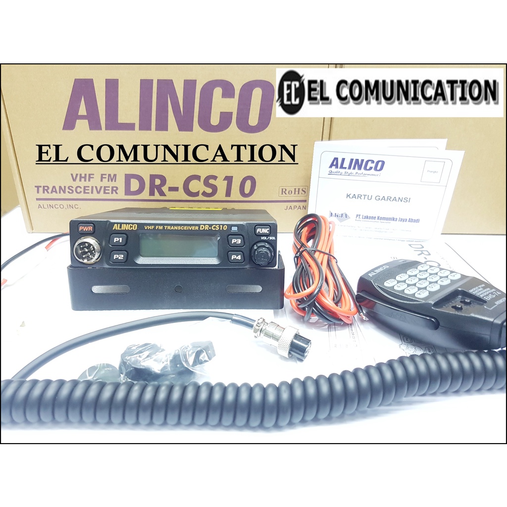 RADIO RIG ALINCO DR CS10 VHF ORI - RADIO RIG MOBIL ALINCO DR CS 10 VHF
