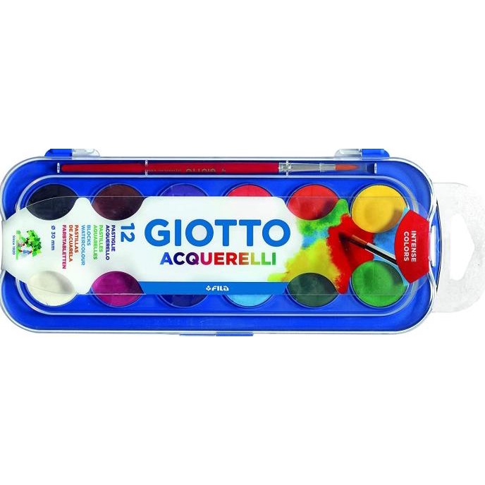 

best seller] Giotto 3512 Watercolor 30 mm (12 Colours)