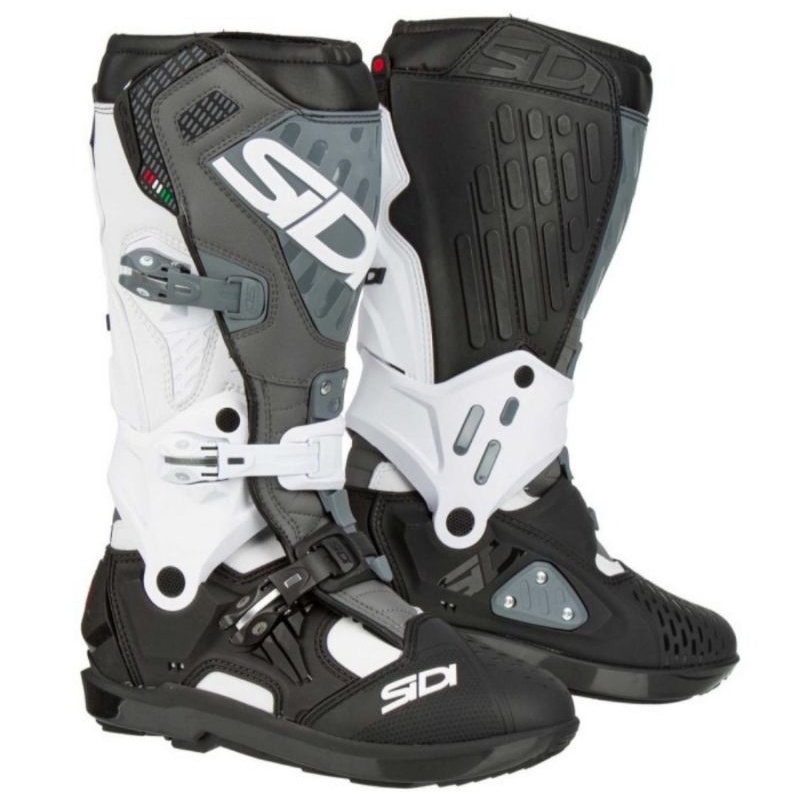 SEPATU SIDI ATOJO SRS MX WHITE BLACK GREY BOOTS SIDI ATOJO SRS MX ORIGINAL