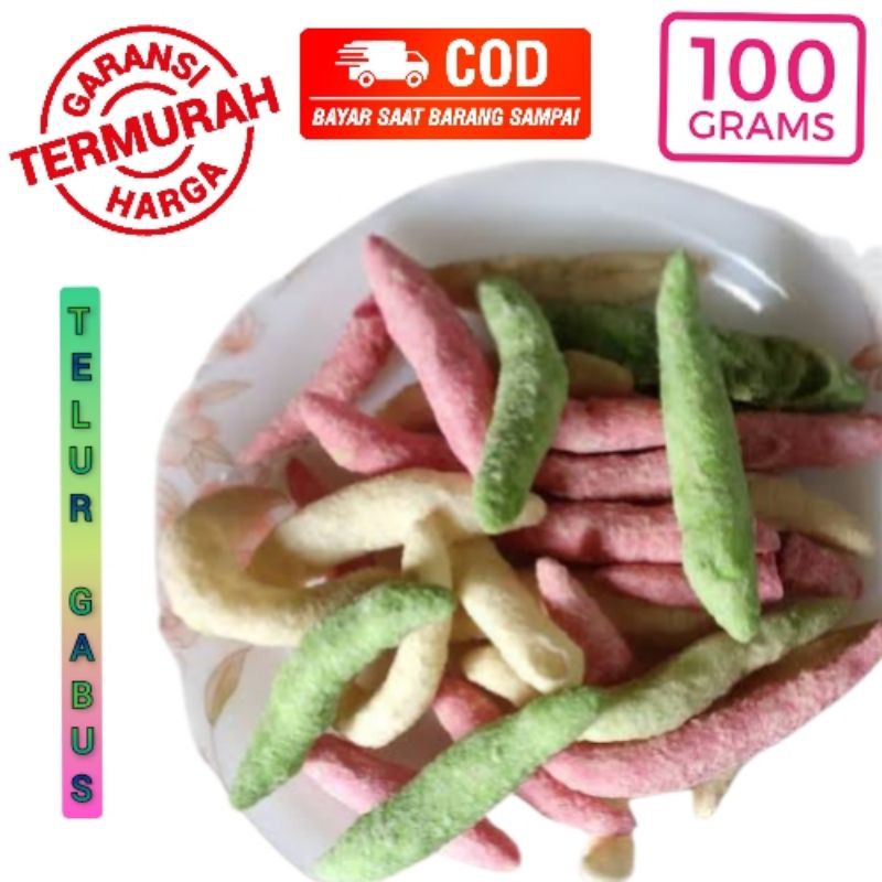 Telur Gabus Manis - Telur Gabus Pelangi - Telur Gabus - Telur Gabus Warna