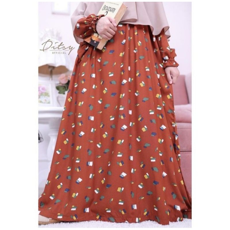 PAINT BROWN NIGHTGOWN - DITSY