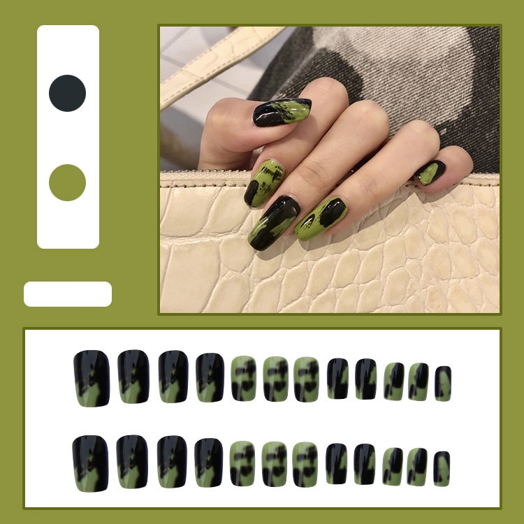 Kuku Palsu Fake Nail 24 Pcs Kemasan Strip Kuku Palsu Baru Fake Nails Kuku Palsu 3d Kuku Palsu Polos French Manicure-T133