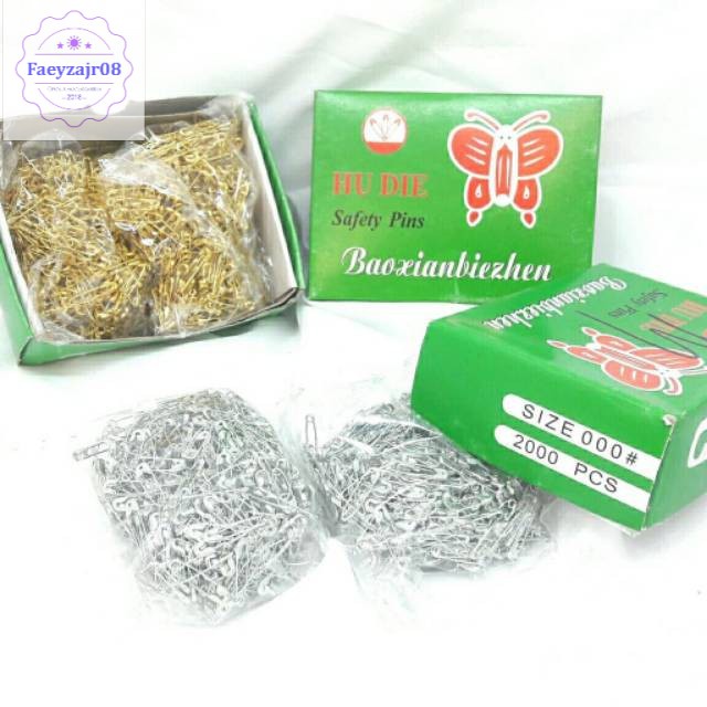 Peniti kecil gold atau silver satu pack KCL