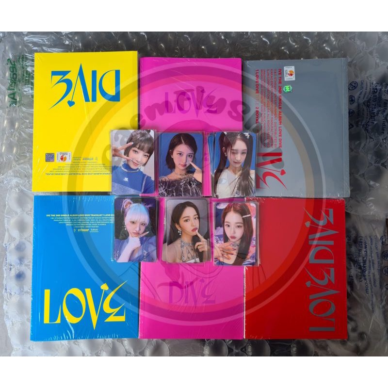 [PELINISIN] IVE - LOVE DIVE 2ND SINGLE ALBUM 1ST PRESS BENE KTOWN + POSTER