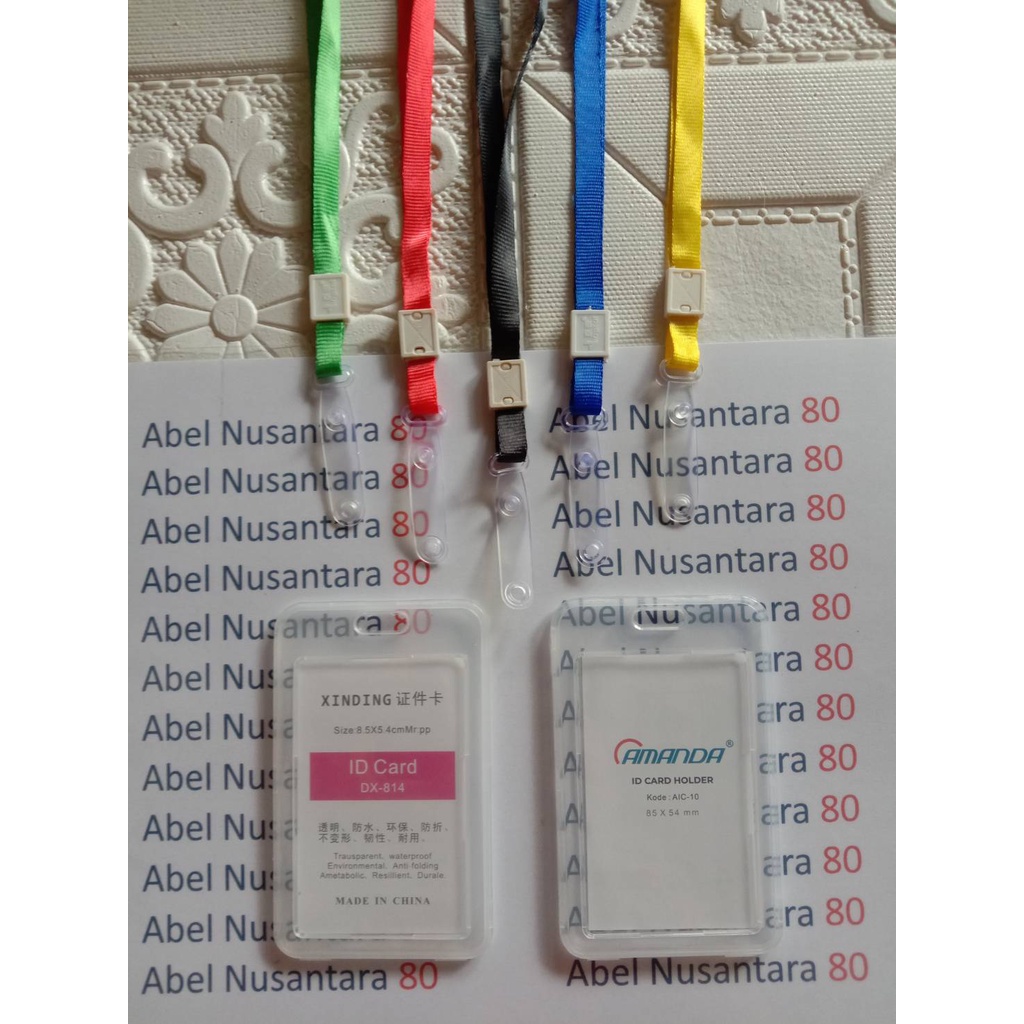 

Paket Tali Impor Kait Karet + ID Card Tutup Potrait