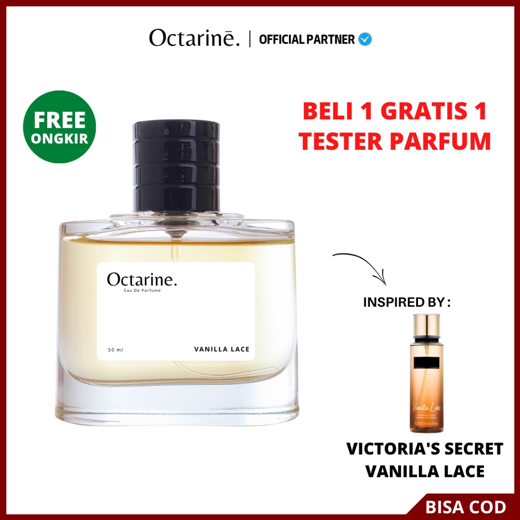Octarine - Parfum Wanita Pria Tahan Lama Aroma Lembut Elegan Inspired By VANILLA LACE | Parfume Farfum Perfume Minyak Wangi Cewek Cowok Murah Original