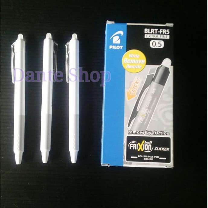 

PROMO TERMURAH Pulpen Pilot Frixion White / Putih ( Tinta Hitam ) >> LIMITED EDITION DR151