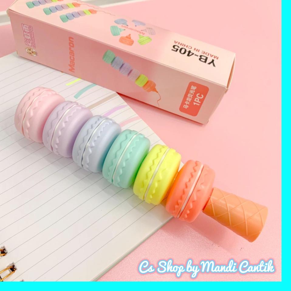 

Modern.. Stabilo Model Macaron 1 set Isi 5 pcs Hightlighter Macaron Unik Murah