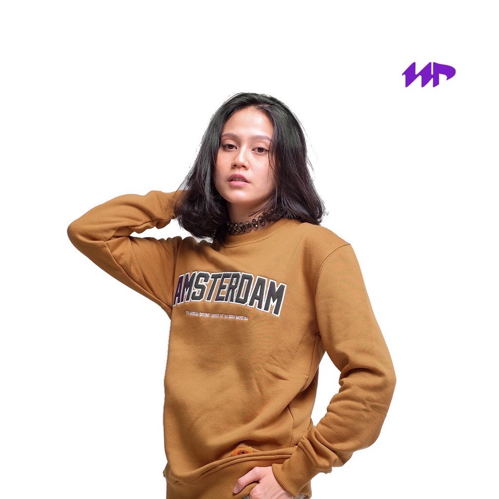 Sweater Crewneck Amsterdam Distro Bandung - Jaket Crewneck Noforty Kualitas Premium - Jaket Crewneck Noforty Pria