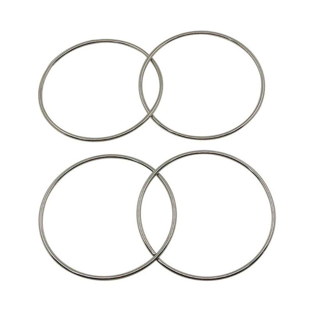 Lanfy Magic Rings Joke Props Tools 4pcs Hoops Sambung Ajaib Klasik Close-up Alat Peraga Sulap Magic Iron Hoops