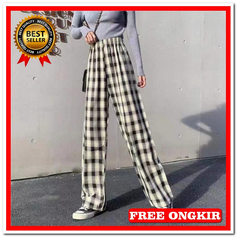 Yuna Pants I Widi Leg Kulot (Ada Ban Pinggang & Kantong Kiri-Kanan) Loose Cullote / Daily Kulot Kulo