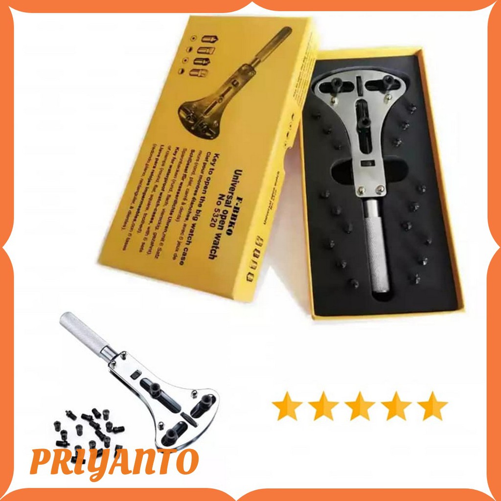 Pembuka Tutup Belakang Jam Tangan 3 Prong Watch BEND Matul Repair Tools Kit Case Opener TERMURAH