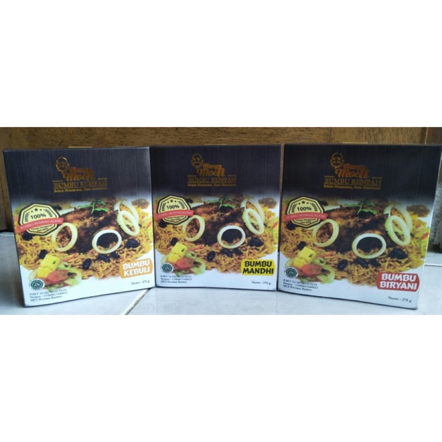 

Bumbu rempah Kebuli atau biryani atau mandhi tanpa beras