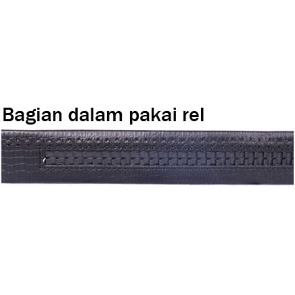 Ikat Pinggang Kantoran PU Leather Hitam MBELT 09