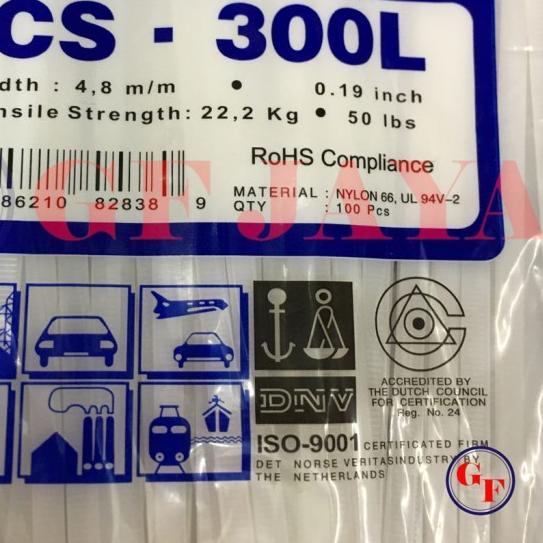 

♕ Kabel Ties Sigma 300L - Putih ➪
