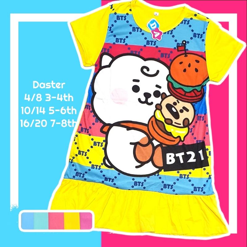 DASTER ANAK DEDINA BURGER BT21 4/8