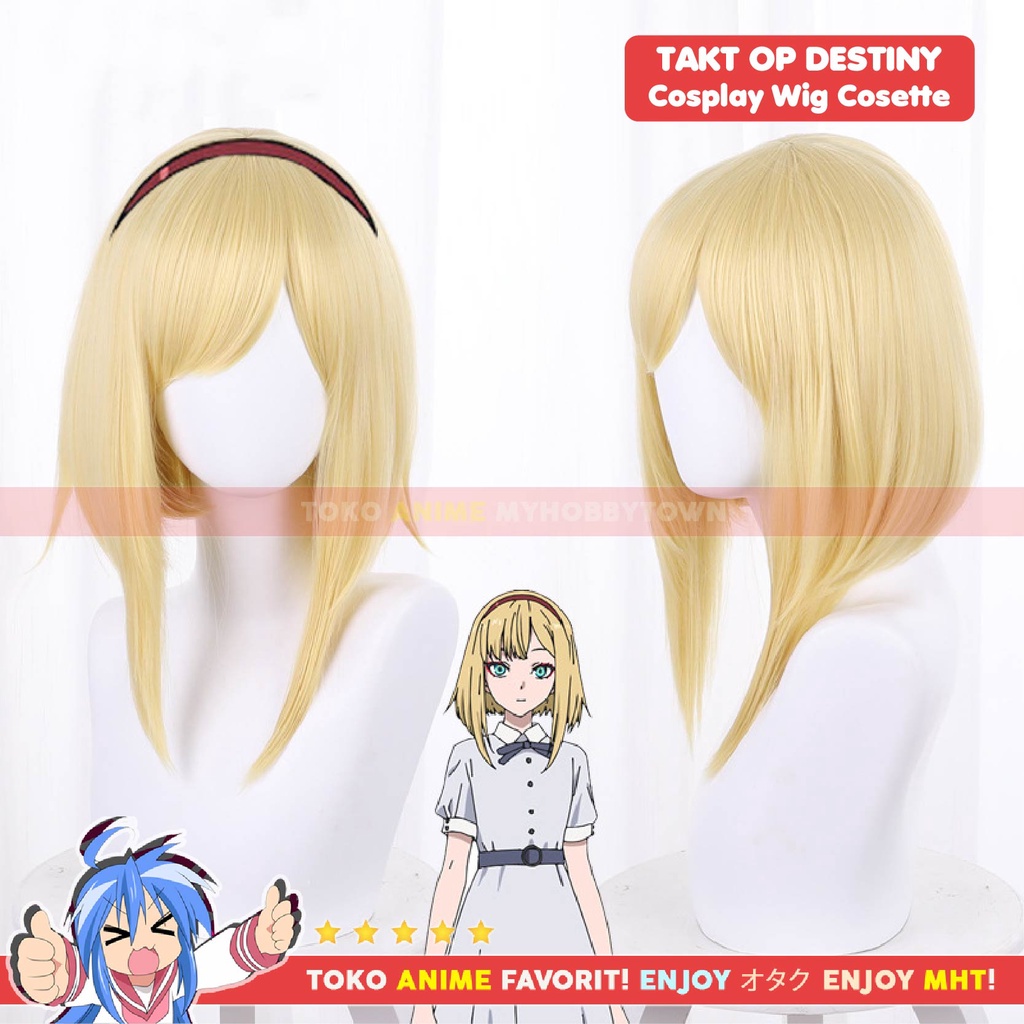 Wig Cosplay Anime Takt Op Destiny : Cosette - Rambut Palsu