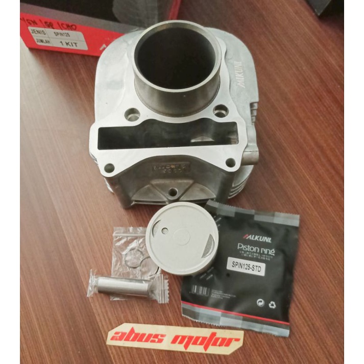 BLOK SEHER BORING CYLINDER BLOK KOMPLIT SPIN SPIN 125 SKYWAVE SKYDRIVE HAYATE ORIGINAL MLKUNL