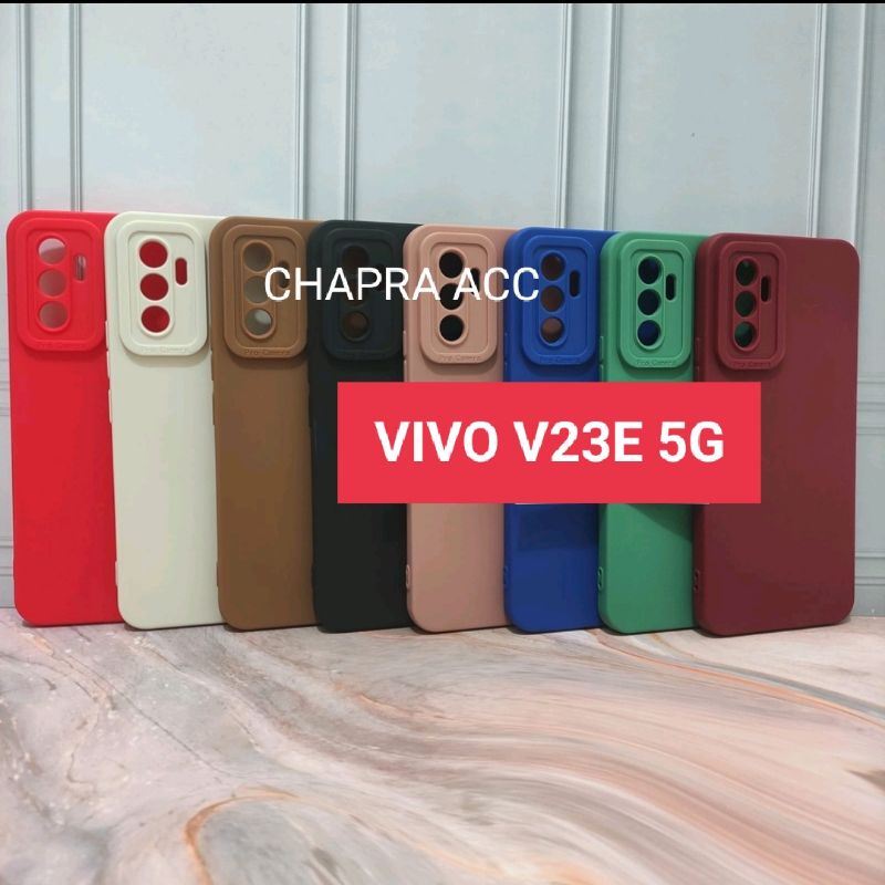 Soft case/slikon/kondom/case terbaru macaron pro camera/kamera type Hp VIVO V23E 5G