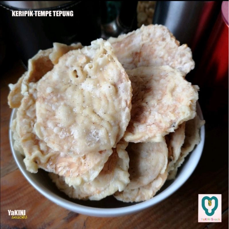 

Keripik Tempe Terigu Gurih Renyah 500gr
