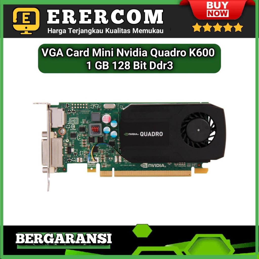 VGA Card Mini PC Nvidia Quadro K600 1 GB 128 Bit DDR3