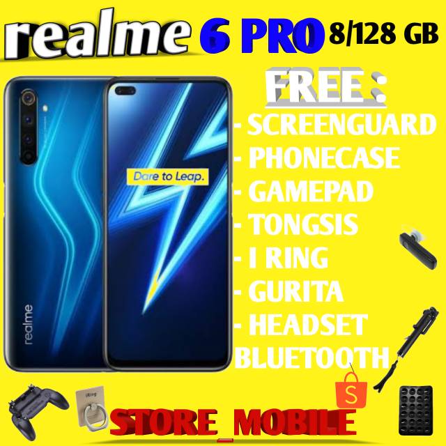 REALME 6 PRO 8/128GB RAM 8GB ROM 128GB GARANSI RESMI REALME