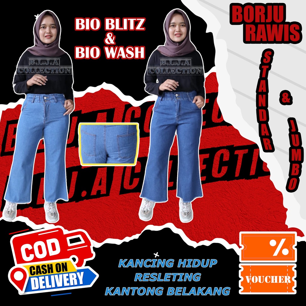 CELANA KULOT CUTBRAY RAWIS JEANS SNOW l CELANA KULOT SCUBA l CELANA KULOT HIGHWAIST l KULOT CUTBRAY 